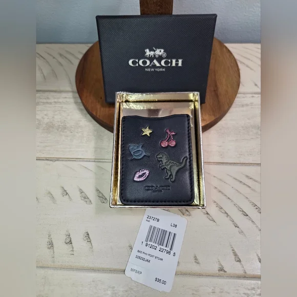 COACH Boxed Phone Pocket Sticker (Style No: 23727B), NWT - Picture 1 of 9
